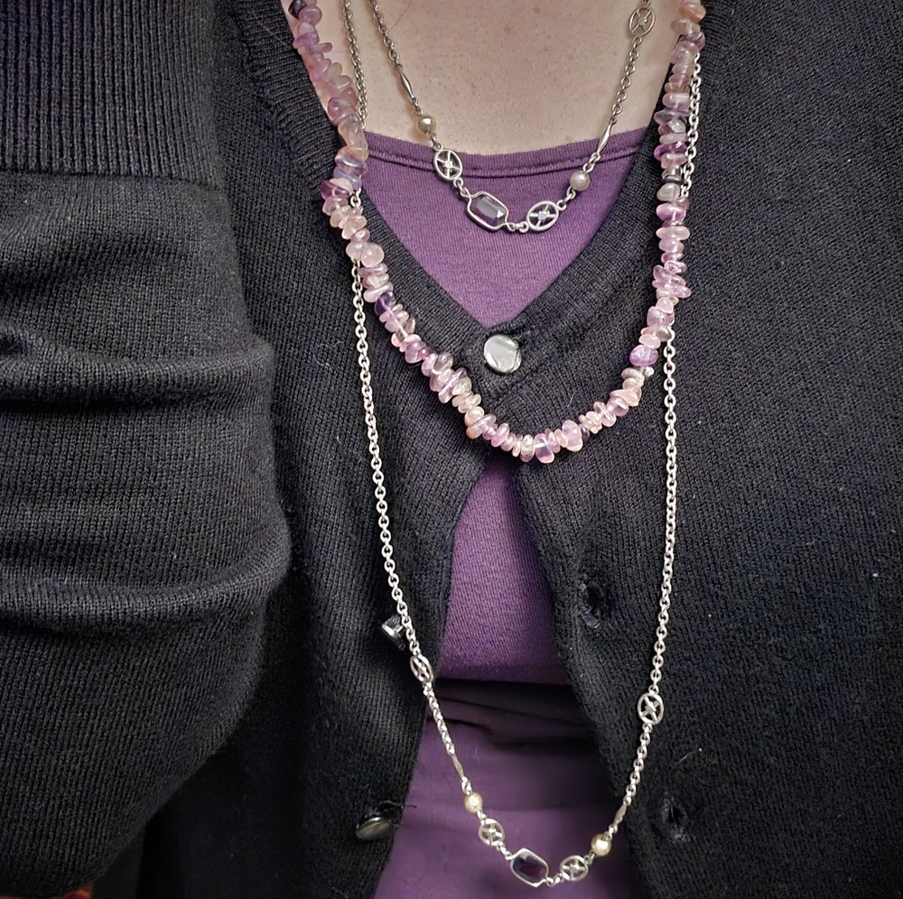 Extra long necklace